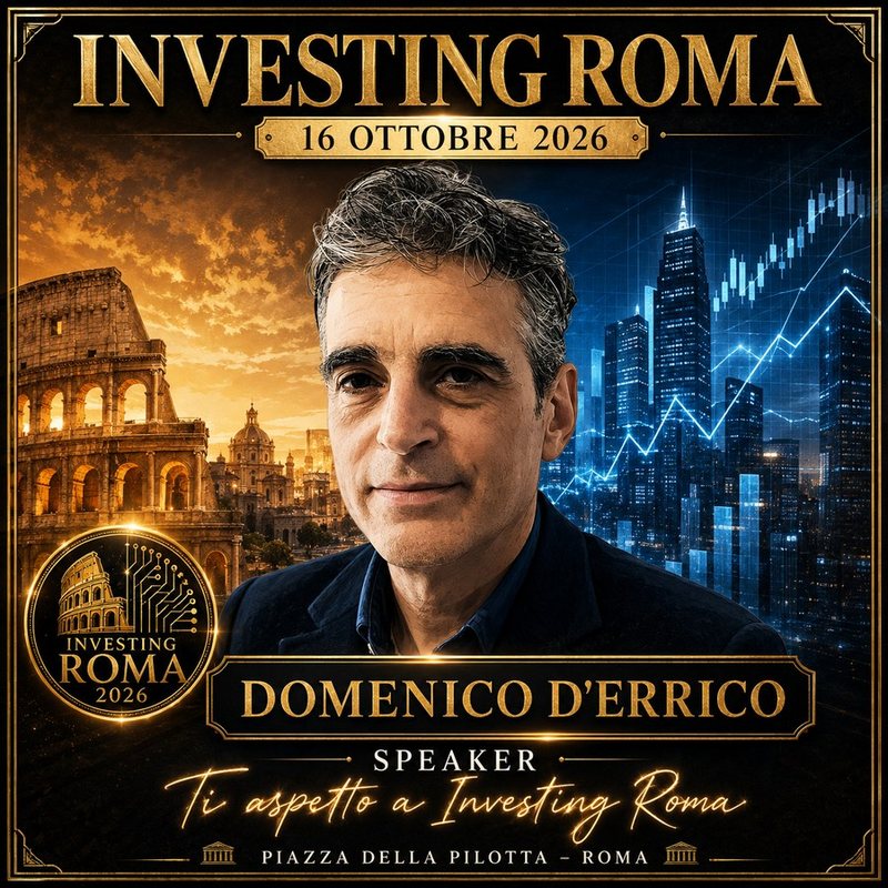 Investing Roma 2026: Domenico D'Errico speaker, 16 October 2026, Piazza della Pilotta, Rome